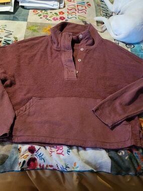 REI Cooperative Wallace Hemp/Cotton Pullover in Rust, Medium